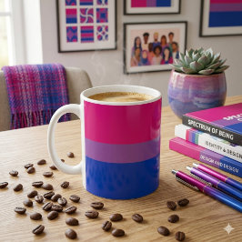 Boldly Bi: バイセクシャル・プライド コーヒーマグカップ