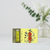 Boldness Allure Leopardパターンファッションデザイナ 名刺 (スタンド正面)