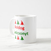 boldog karacsonytコーヒーマグ コーヒーマグカップ (正面左)