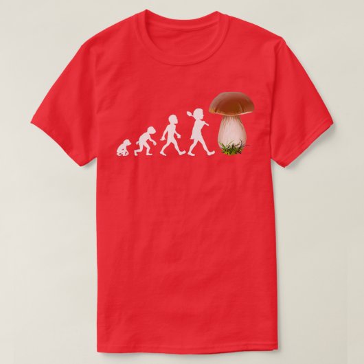 Boletus porcini mushroom mushroom picker mushroom tシャツ (デザイン正面)