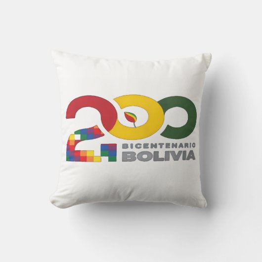 Bolivia bicentenario 200 años クッション (正面)
