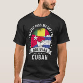 Bolivia Flag Cuba Grown  Humor Citizen Pride Tシャツ (正面)