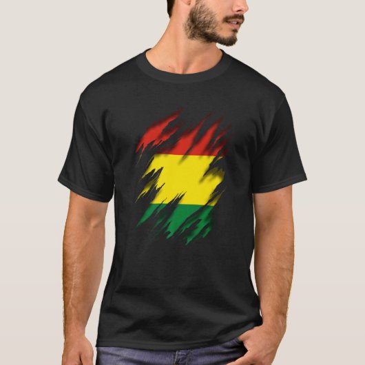 Bolivia Flag Tシャツ (正面)