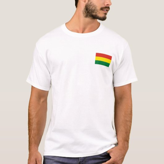 Bolivia Flag T-Shirt, Patriotic T-Shirts, Tシャツ (正面)
