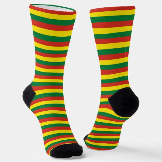 Bolivia Socks, patriotic Bolivian Flag fashion ソックス (傾斜あり)