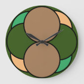 Bollen, cirkel ラージ壁時計 (正面)