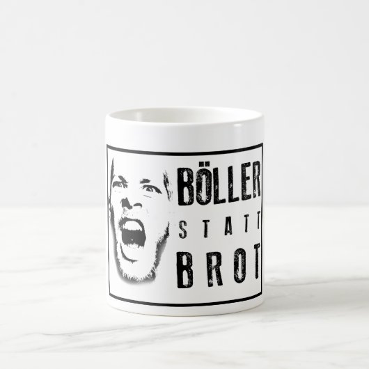 Böller statt Brot ! コーヒーマグカップ (中央)
