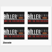 Böller statt Brot ! 長方形シール (シート)