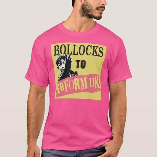 BOLLOCKSO REFORM UK ジョーク 冗談 Tシャツ (正面)