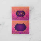 Bollywoodのアラビアンナイトはメッセージカード感謝していしています サンキューカード (内部)