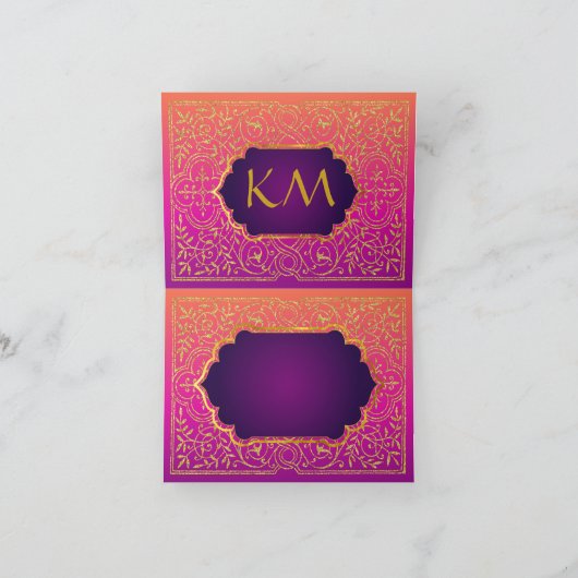 Bollywoodのアラビアンナイトはメッセージカード感謝していしています サンキューカード (内部)