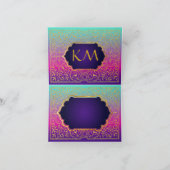 Bollywoodのアラビアンナイトはメッセージカード感謝していしています サンキューカード (内部)