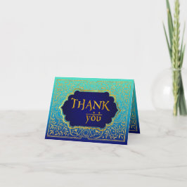 Bollywood Arabian Nights Thank You Note Card サンキューカード