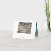 Bollywood Arabian Nights Thank You Note Card サンキューカード (裏面)