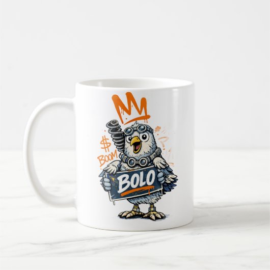 Bolo Graffiti Bird Mug コーヒーマグカップ (左)