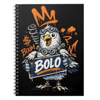 Bolo Graffiti Bird Spiral Notebook ノートブック