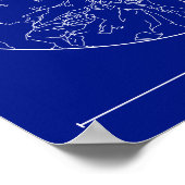 Bologna Blueprint Map Poster – Circular City Plan  ポスター (角)