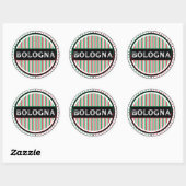 Bologna City Pride Emblem – Italian Identity ラウンドシール (シート)