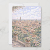 Bologna Italian Themed Bridal Shower 招待状 (裏面)