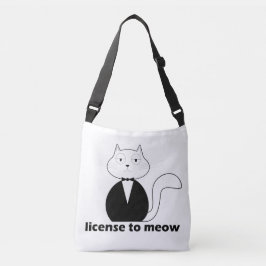 Bolsa Ajustável Shoulder bag Cat, License to Meow クロスボディバッグ