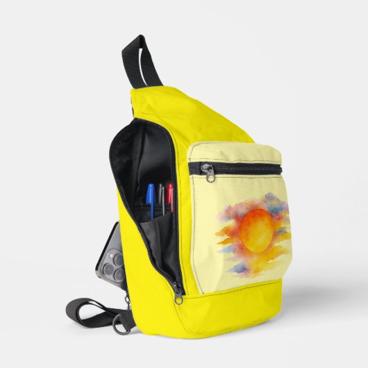 Bolsa bandolera playera Sol con colores  スリングバッグ (見開き)