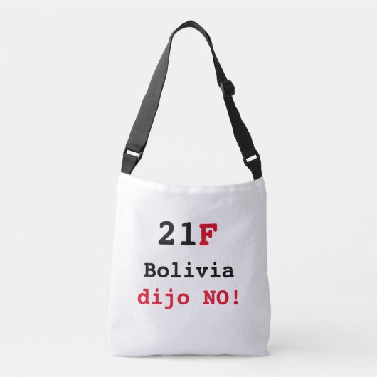 Bolsa Bolivia dijo NO クロスボディバッグ (正面)