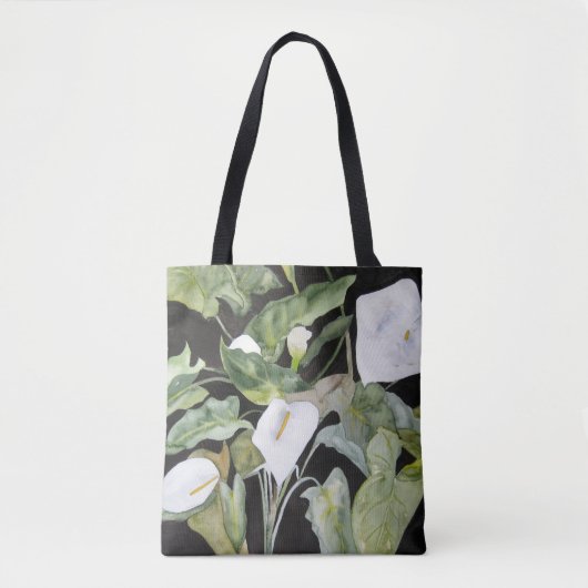 Bolsa con acuarela de alcatraces トートバッグ (正面)