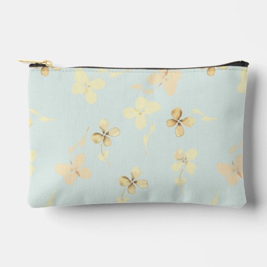 Bolsa de accesorios pequeña, con diseño floral. アクセサリーポーチ (正面)