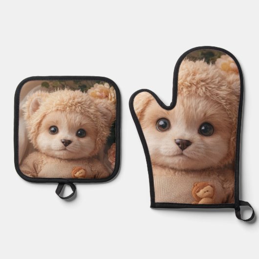 Bolsa de la compra reutilizable 鍋つかみ&鍋敷きセット (正面)