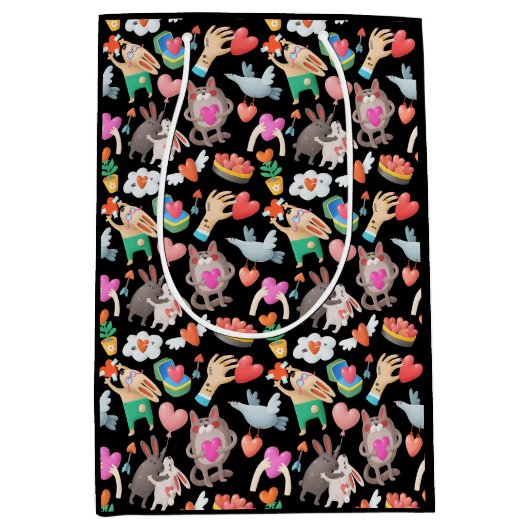 Bolsa de papel San Valentín ミディアムペーパーバッグ (正面)