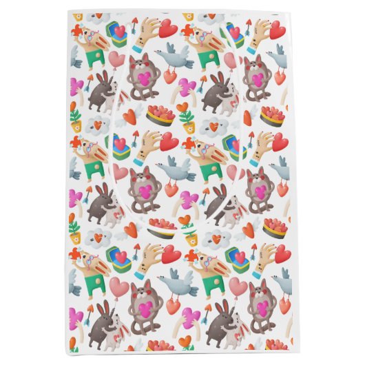 Bolsa de papel San Valentín ミディアムペーパーバッグ (正面)