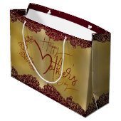 Bolsa de regalo con rosas para día de madre ラージペーパーバッグ (裏面アングル)