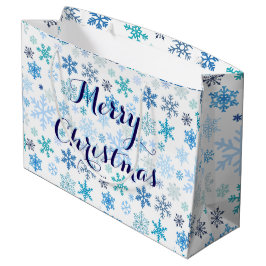 Bolsa de Regalo Copos de Nieve ラージペーパーバッグ