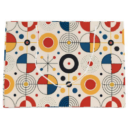 Bolsa de regalo diseño geométrico ラージペーパーバッグ