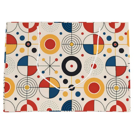 Bolsa de regalo diseño geométrico ラージペーパーバッグ (正面)