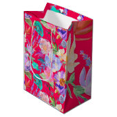 Bolsa de regalo floral ミディアムペーパーバッグ (正面アングル)