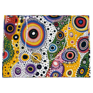 Bolsa de Regalo Grande con Estampado Psicodélico ラージペーパーバッグ