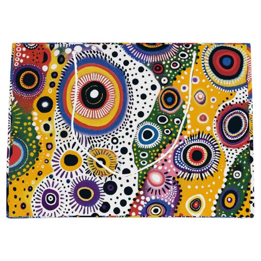 Bolsa de Regalo Grande con Estampado Psicodélico ラージペーパーバッグ (正面)