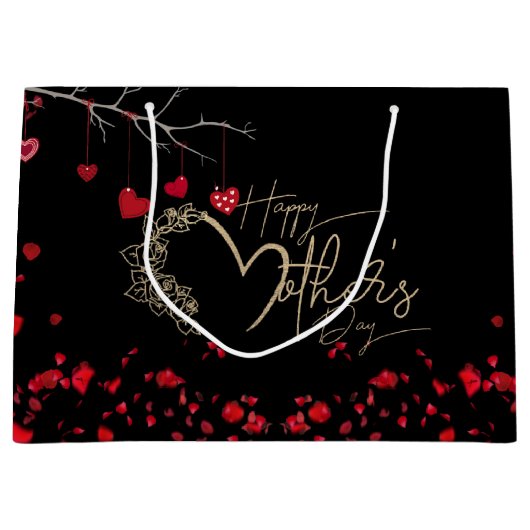 Bolsa de regalo lujosa para día de madre ラージペーパーバッグ (正面)