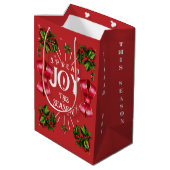 Bolsa de Regalo Navideña 'Spread Joy This Season' ミディアムペーパーバッグ (裏面アングル)