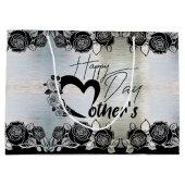 Bolsa de regalo plateada para día de madre ラージペーパーバッグ (裏面)