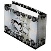 Bolsa de regalo plateada para día de madre ラージペーパーバッグ (正面アングル)