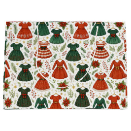 Bolsa de Regalo Vestidos de Navidad ラージペーパーバッグ