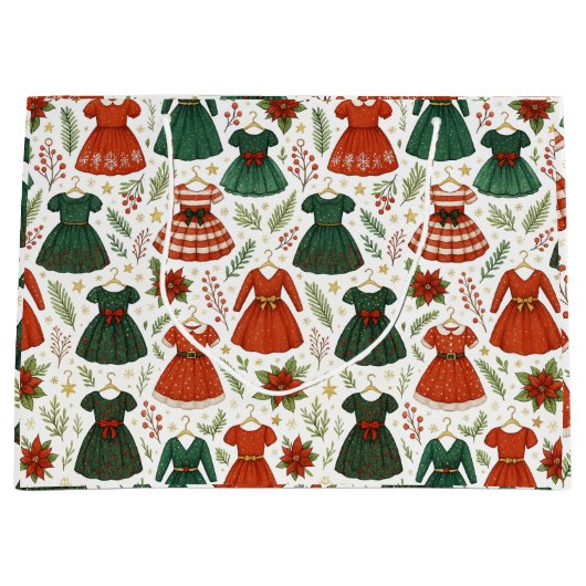 Bolsa de Regalo Vestidos de Navidad ラージペーパーバッグ (正面)