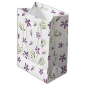 Bolsa de regalo Violetas y flores silvestres ミディアムペーパーバッグ (正面アングル)