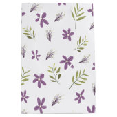 Bolsa de regalo Violetas y flores silvestres ミディアムペーパーバッグ (正面)