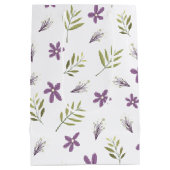 Bolsa de regalo Violetas y flores silvestres ミディアムペーパーバッグ (裏面)