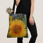 Bolsa de tela con girasol enorme トートバッグ (クローズアップ)