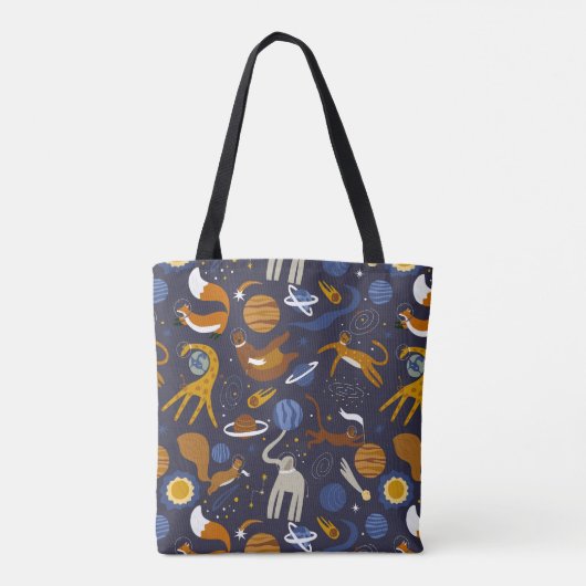 Bolsa de tela de la colección Animals Outer Space トートバッグ (裏面)