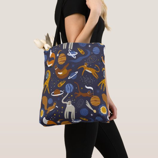 Bolsa de tela de la colección Animals Outer Space トートバッグ (クローズアップ)